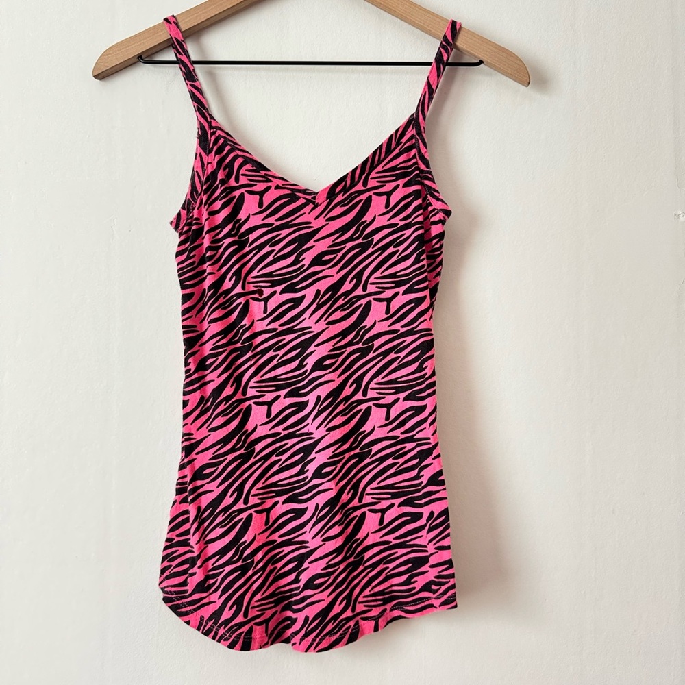 Pink Zebra Print Women's Top